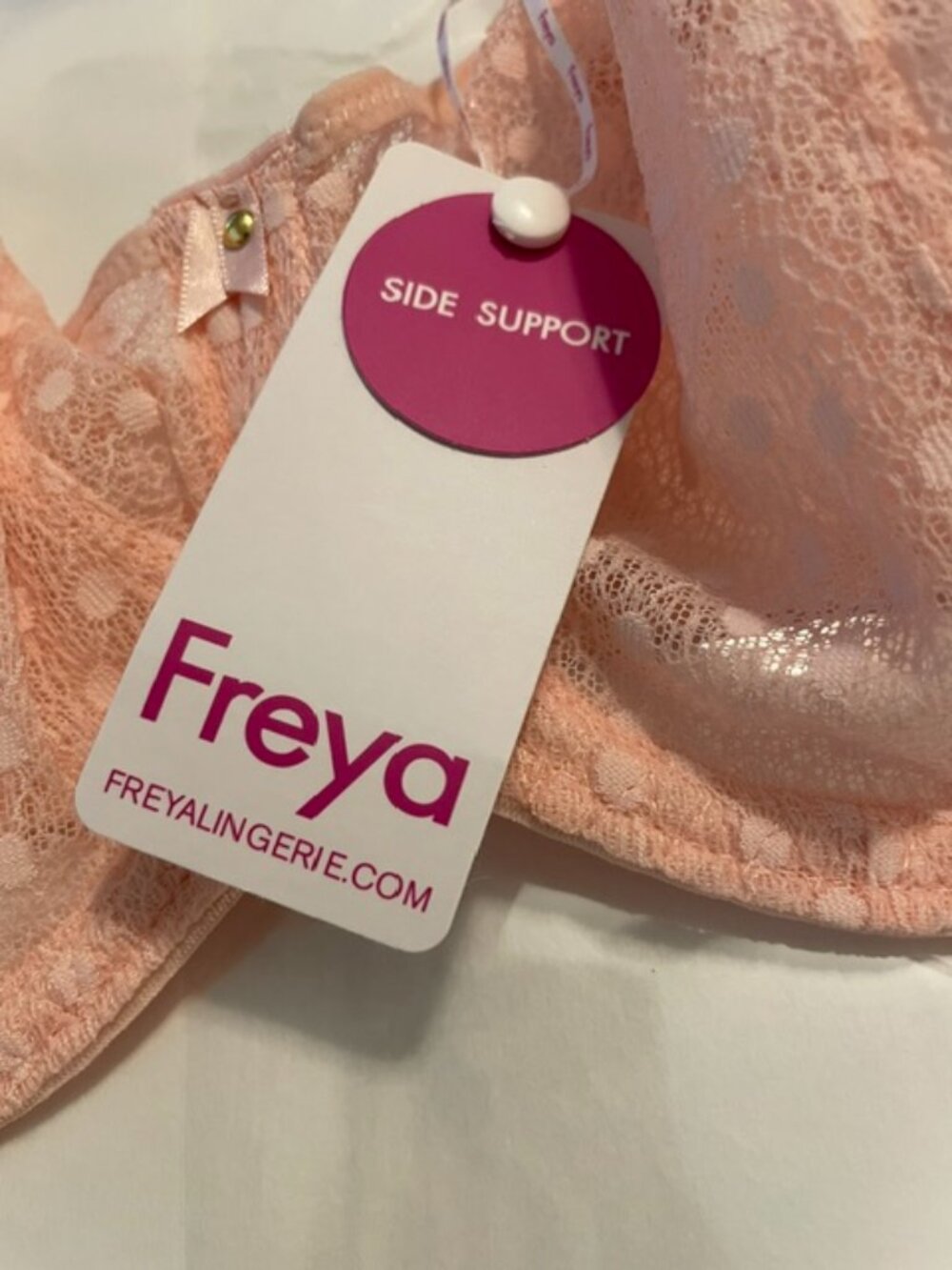 FREYA Starlight Side Support Bra in Rosewater Pink Size 38DD Brand New NWT - Picture 3 of 8